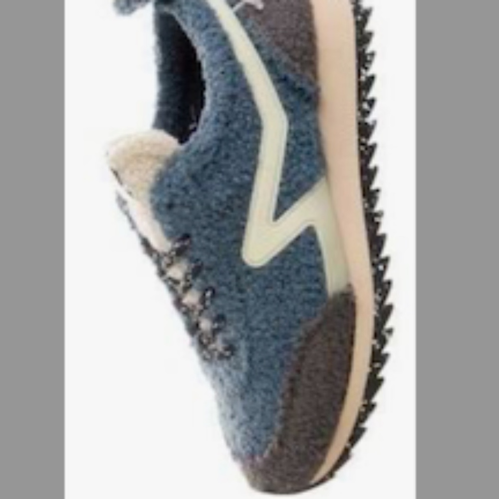 Rag & Bone Beige Bouclé Retro Runner Sneakers
